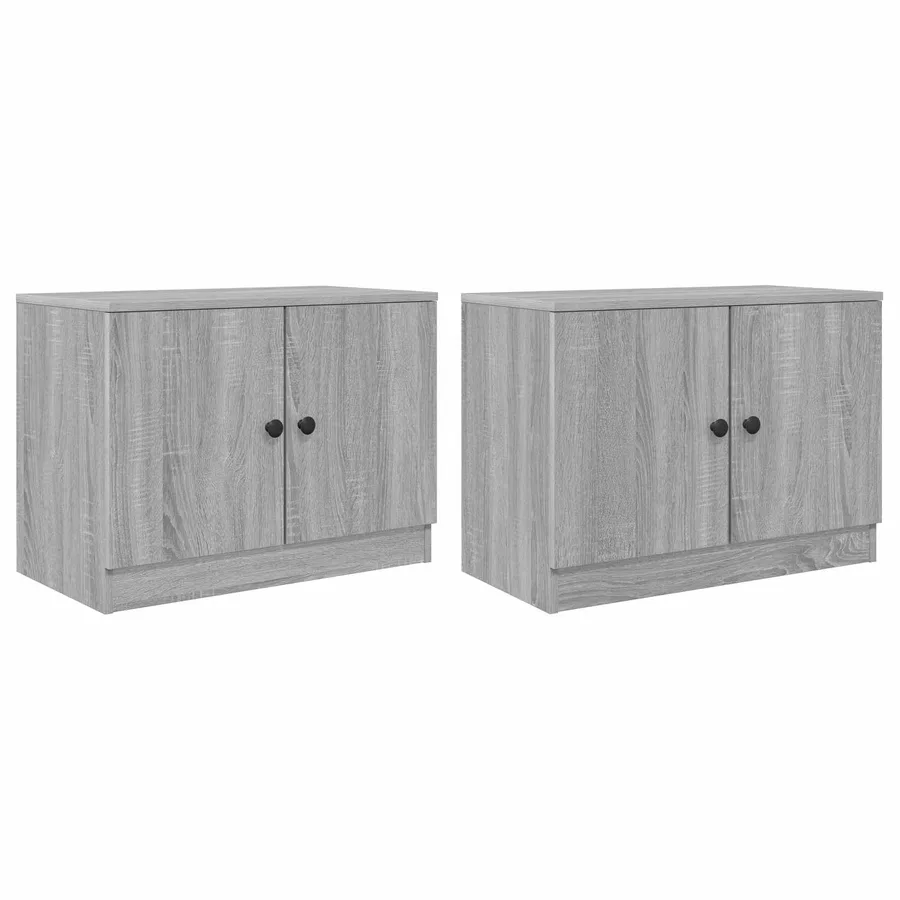 Armoire de rangement pour lit mezzanine 2 pc Sonoma gris - 4