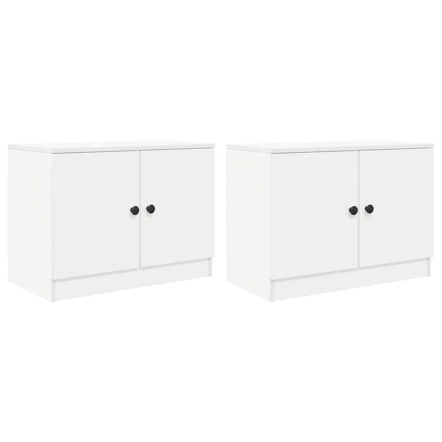 Armoire de rangement pour lit mezzanine 2 pc Blanc - 4