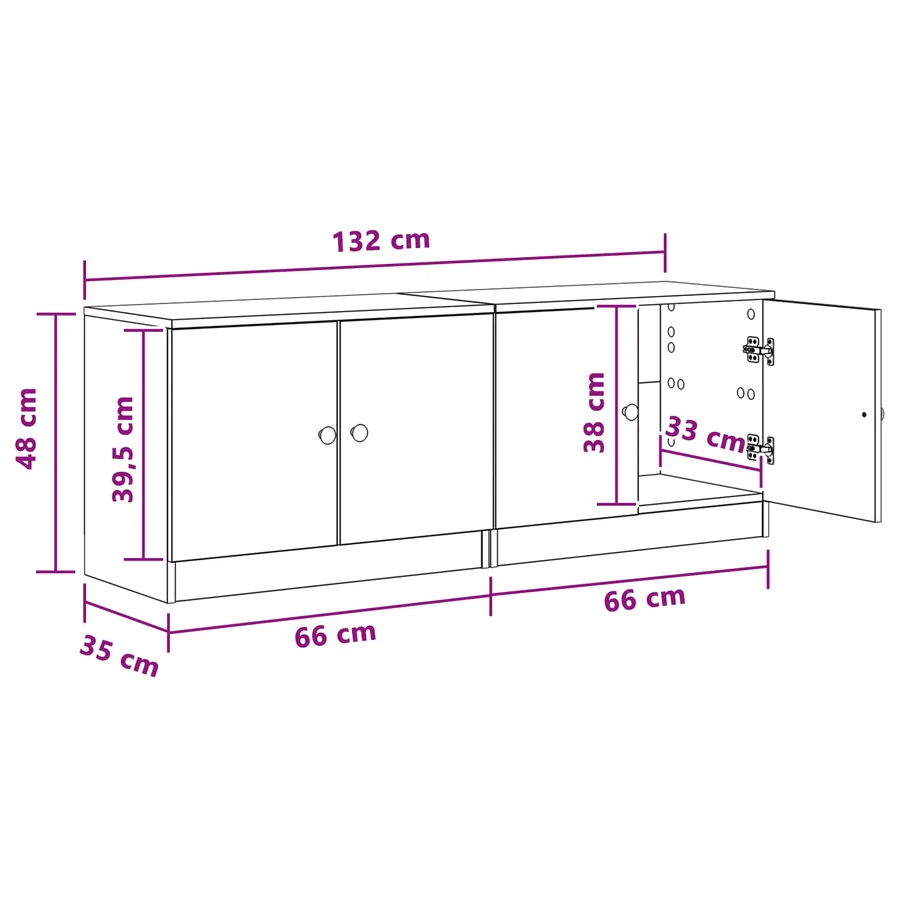 Armoire de rangement pour lit mezzanine 2 pc Blanc - 8