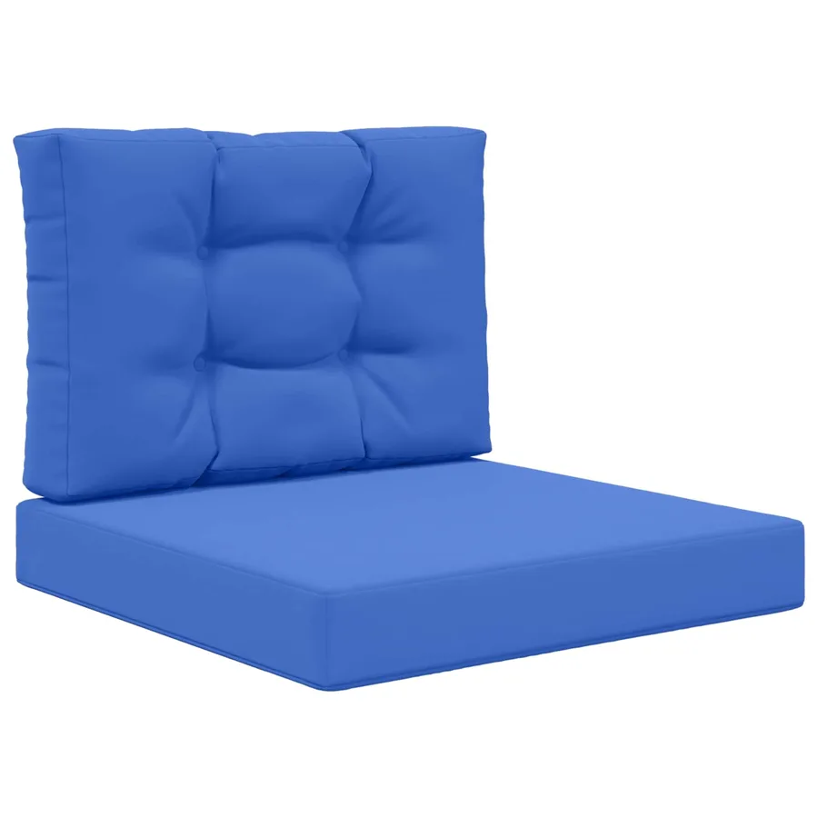 Coussin de canapé d'extérieur 2 pcs Bleu royal Polyester - 2