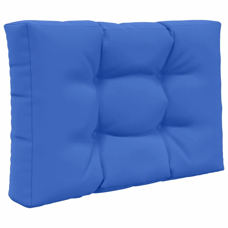 Coussin de canapé d'extérieur 2 pcs Bleu royal Polyester - 5