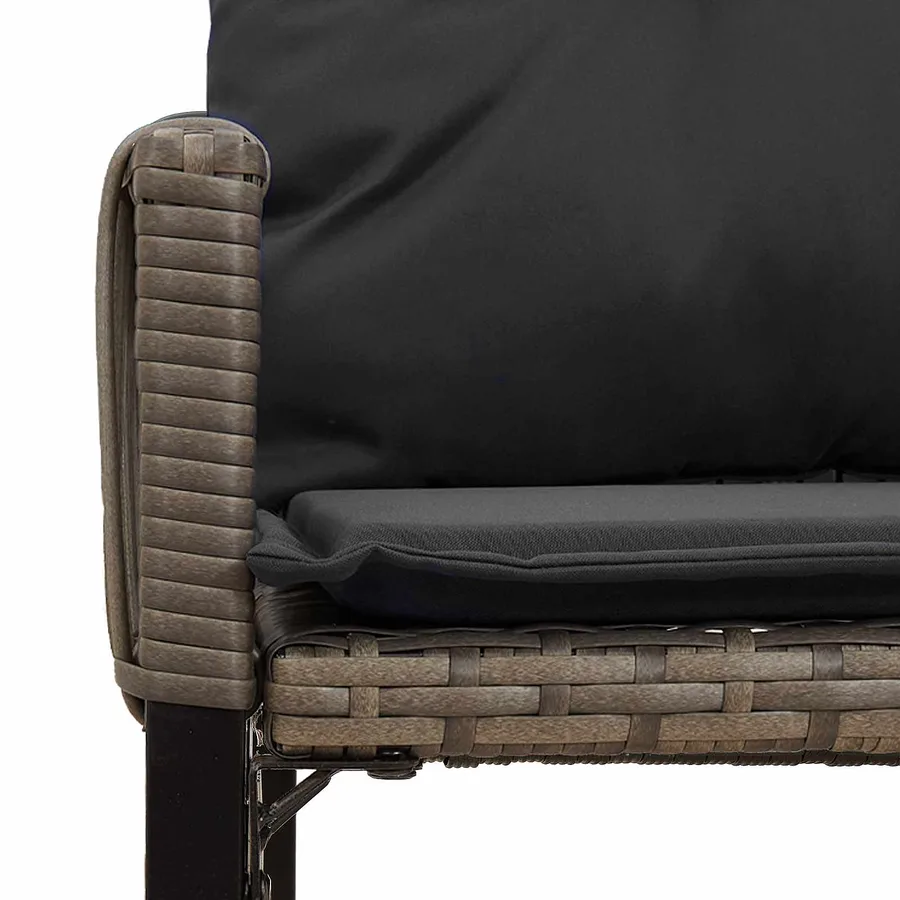 Ensemble de meubles d'extérieur 7 pcs Gris et Gris foncé - 10