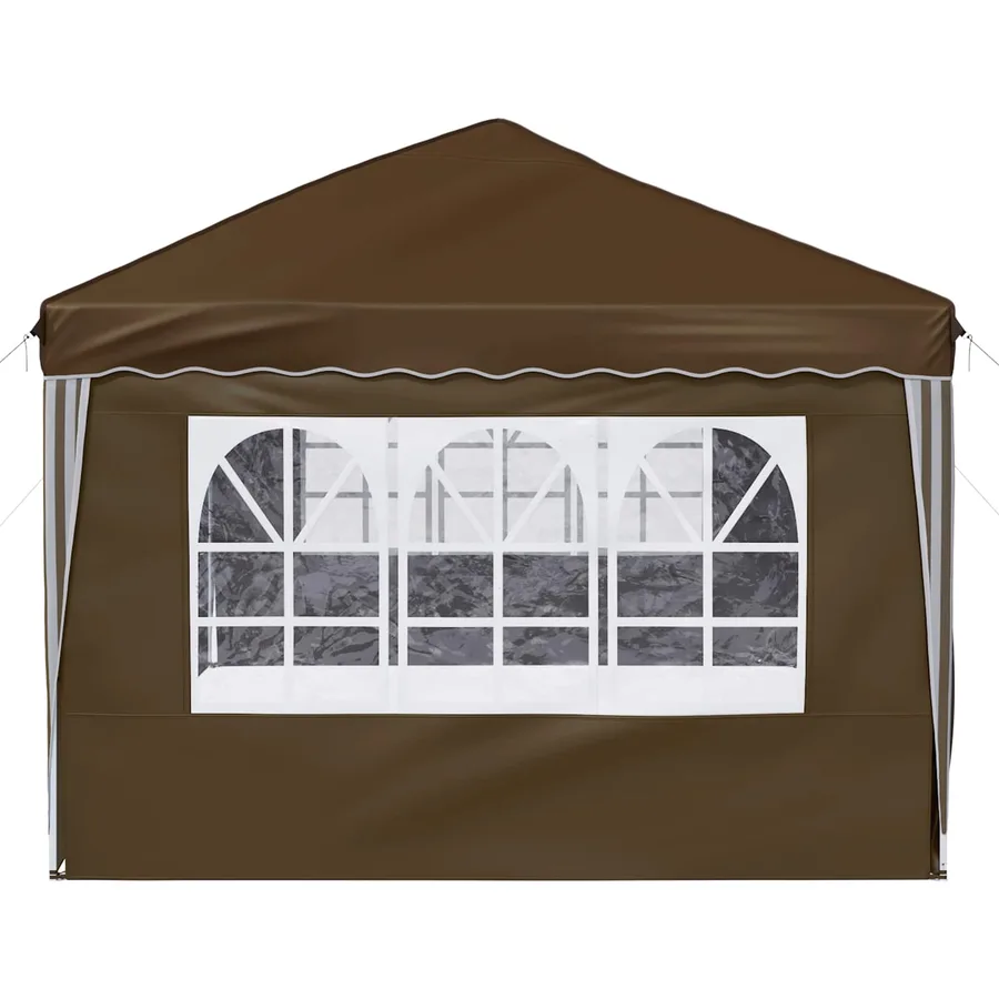 Tente de fête pop-up 575 x 288 x 245 cm Taupe - 7