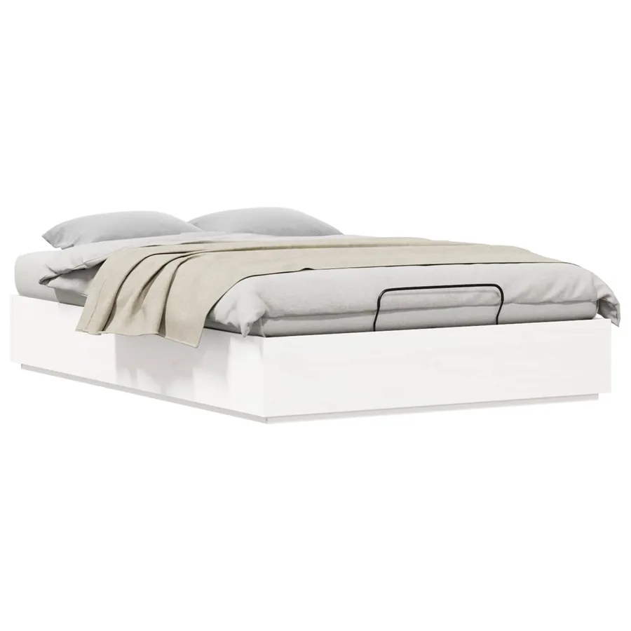 Cadre de lit ottoman avec rangement Blanc 120 x 190 cm - 3