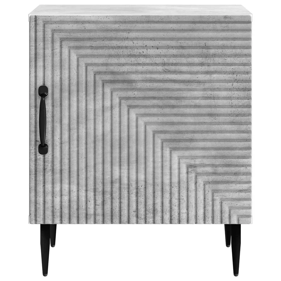 Cabinet de chevet Gris béton 43 x 34,5 x 50 cm - 5