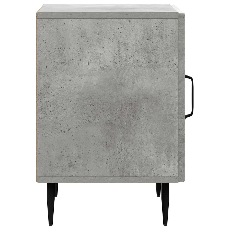 Cabinet de chevet Gris béton 43 x 34,5 x 50 cm - 6