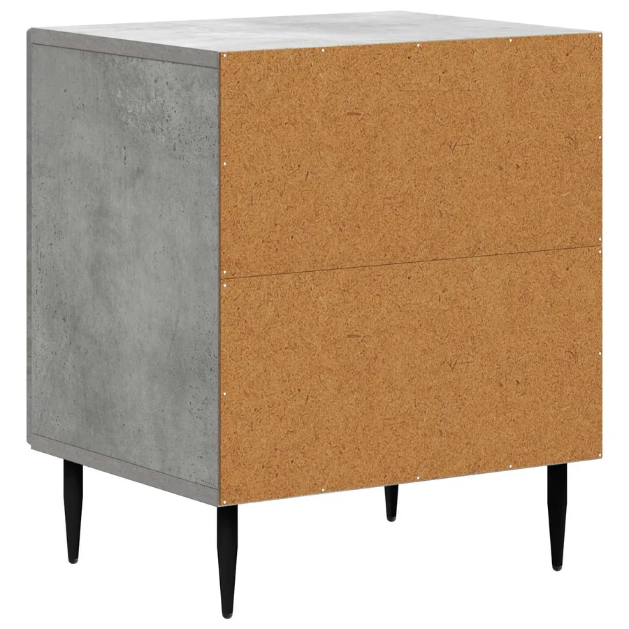 Cabinet de chevet Gris béton 43 x 34,5 x 50 cm - 7