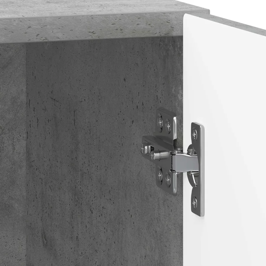 Cabinet de chevet Gris béton 43 x 34,5 x 50 cm - 9