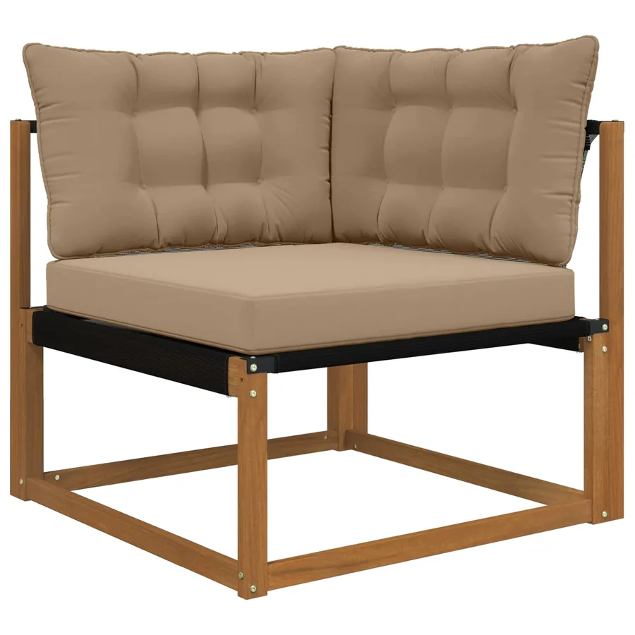 Coussin de canapé d'extérieur Polyester Taupe 80 x 43 x 10 cm - 3