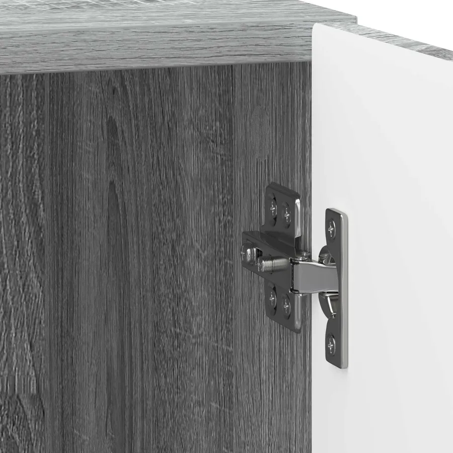 Cabinet de chevet 2 pcs Sonoma gris 43 x 34,5 x 50 cm - 11