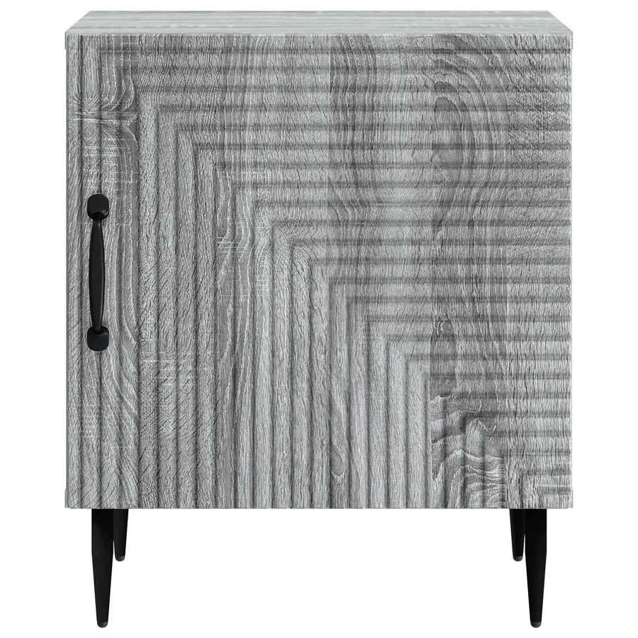 Cabinet de chevet 2 pcs Sonoma gris 43 x 34,5 x 50 cm - 7