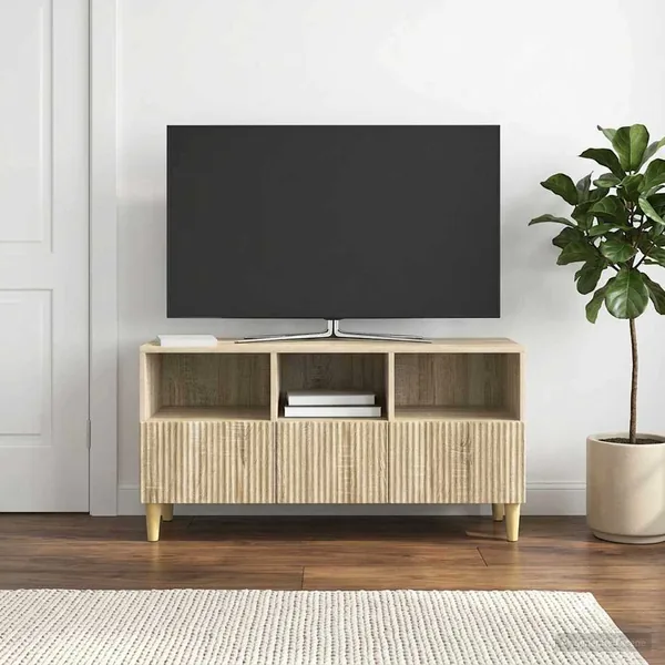 Meuble TV Chêne Sonoma 102 x 34,5 x 50 cm Bois d'ingénierie