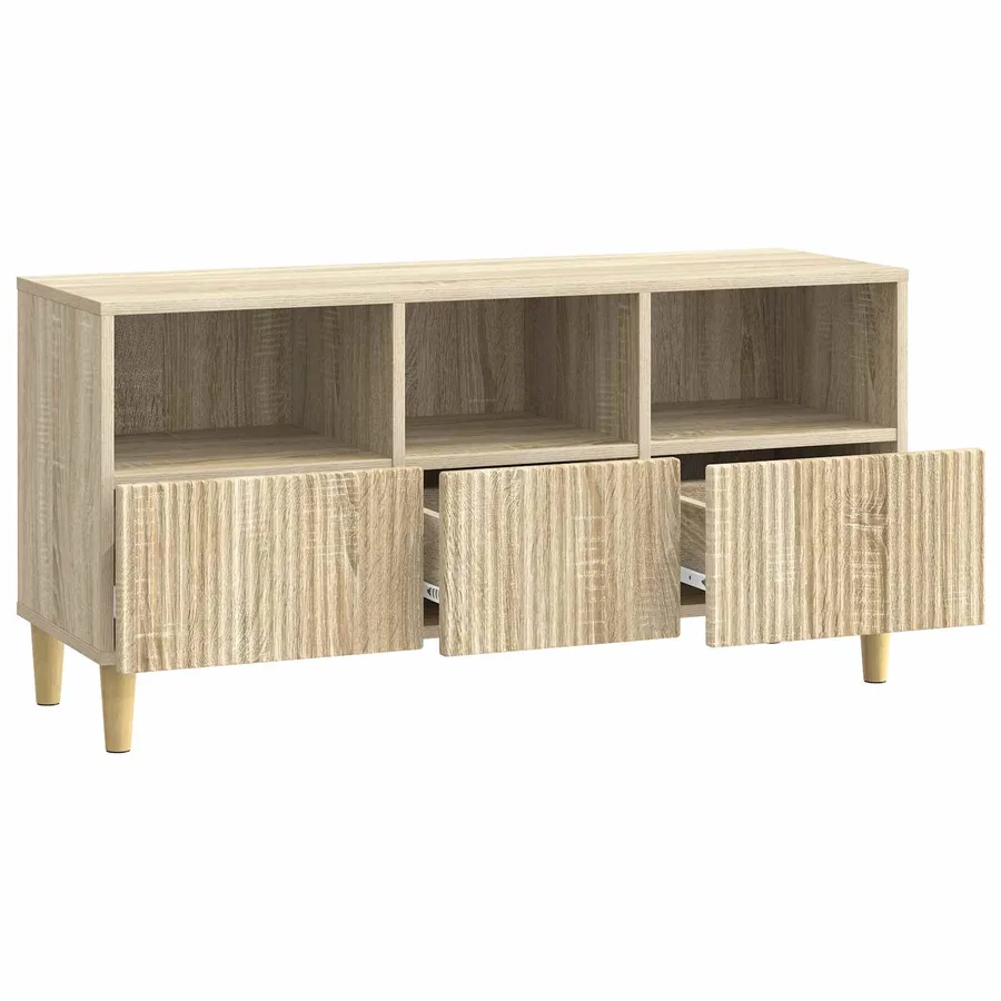 Meuble TV Chêne Sonoma 102 x 34,5 x 50 cm Bois d'ingénierie - 5