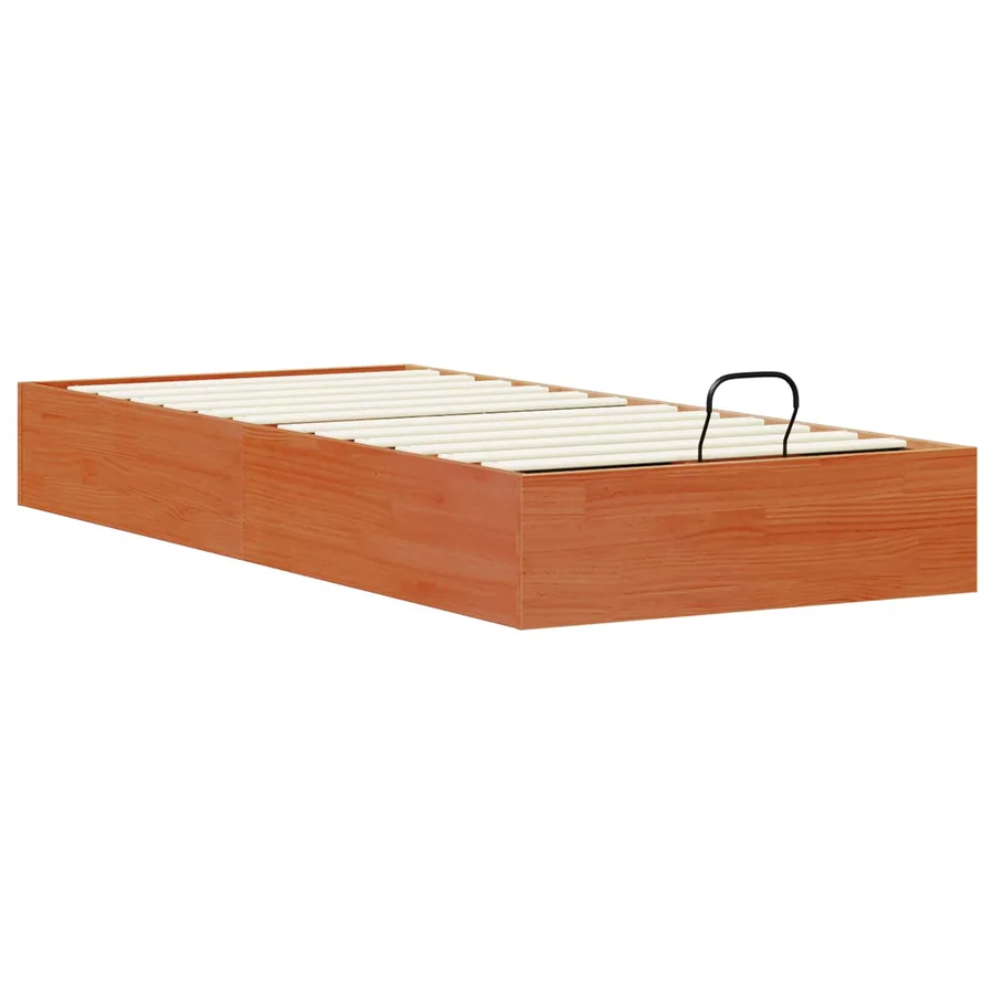 Cadre de lit ottoman avec rangement Brun Ciré 90 x 190 cm - 6