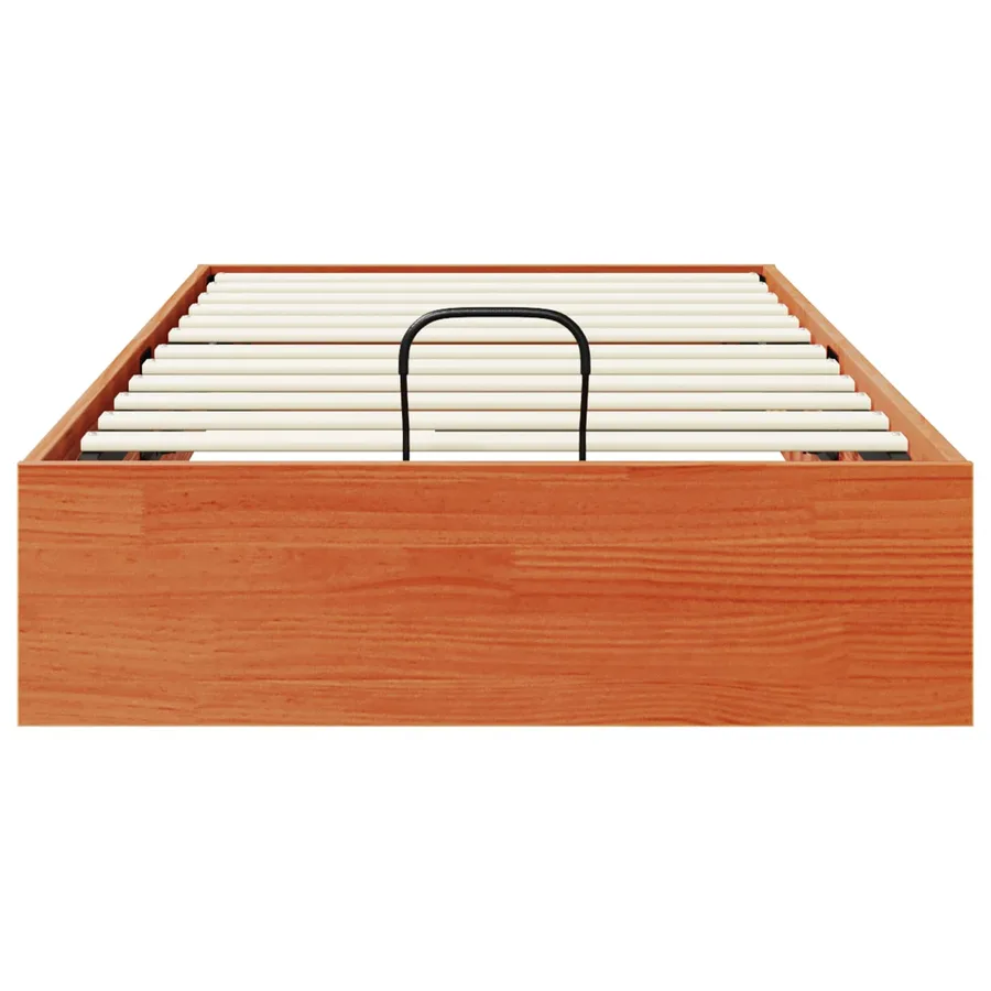 Cadre de lit ottoman avec rangement Brun Ciré 90 x 190 cm - 7