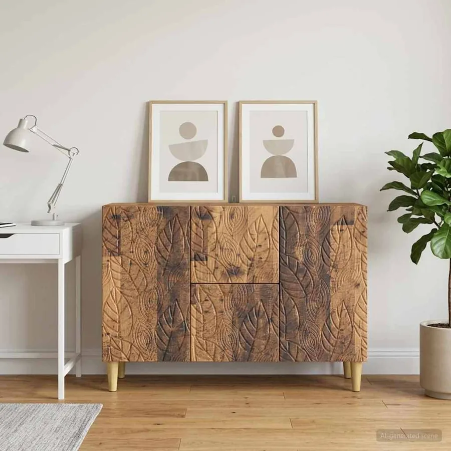 Buffet Bois ancien 89 x 34,5 x 60 cm Bois d'ingénierie