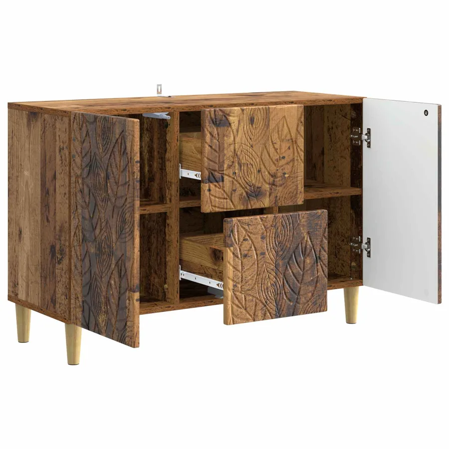 Buffet Bois ancien 89 x 34,5 x 60 cm Bois d'ingénierie - 4