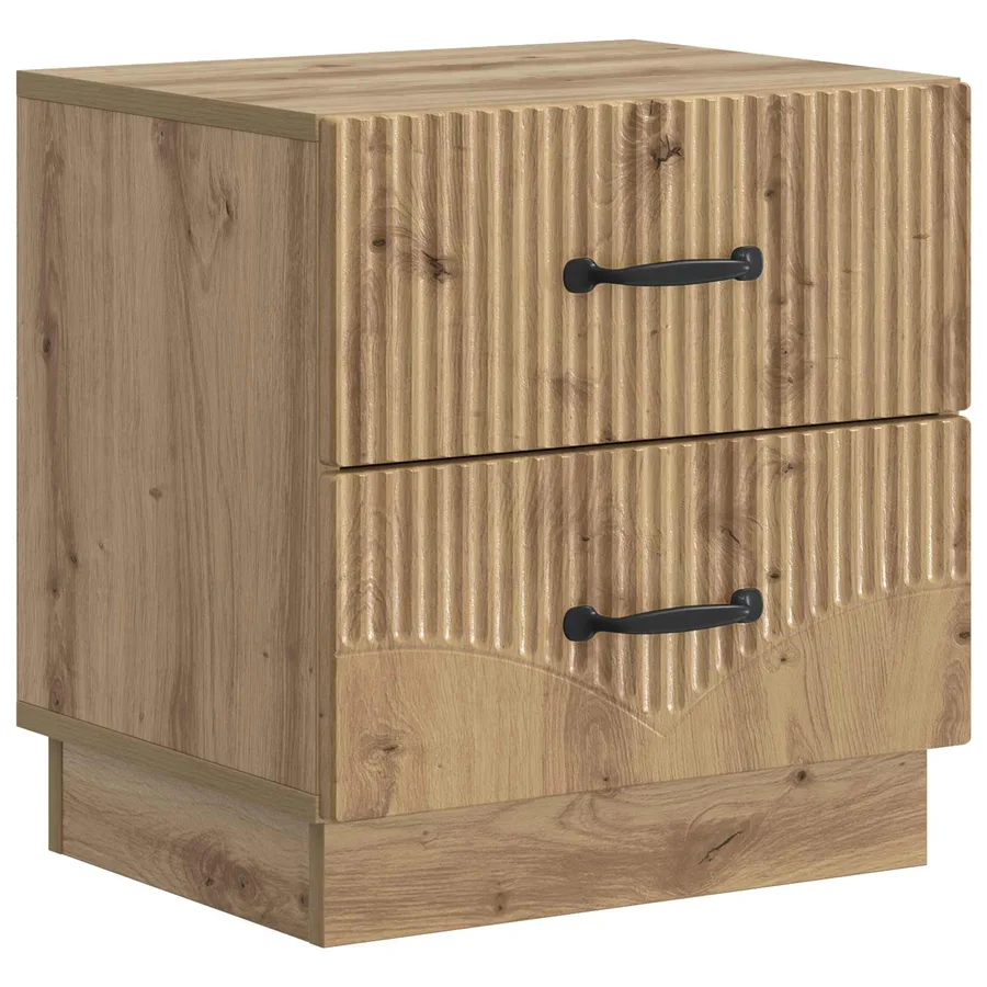 Cabinet de chevet Chêne artisanal 43 x 34,5 x 44,5 cm - 2