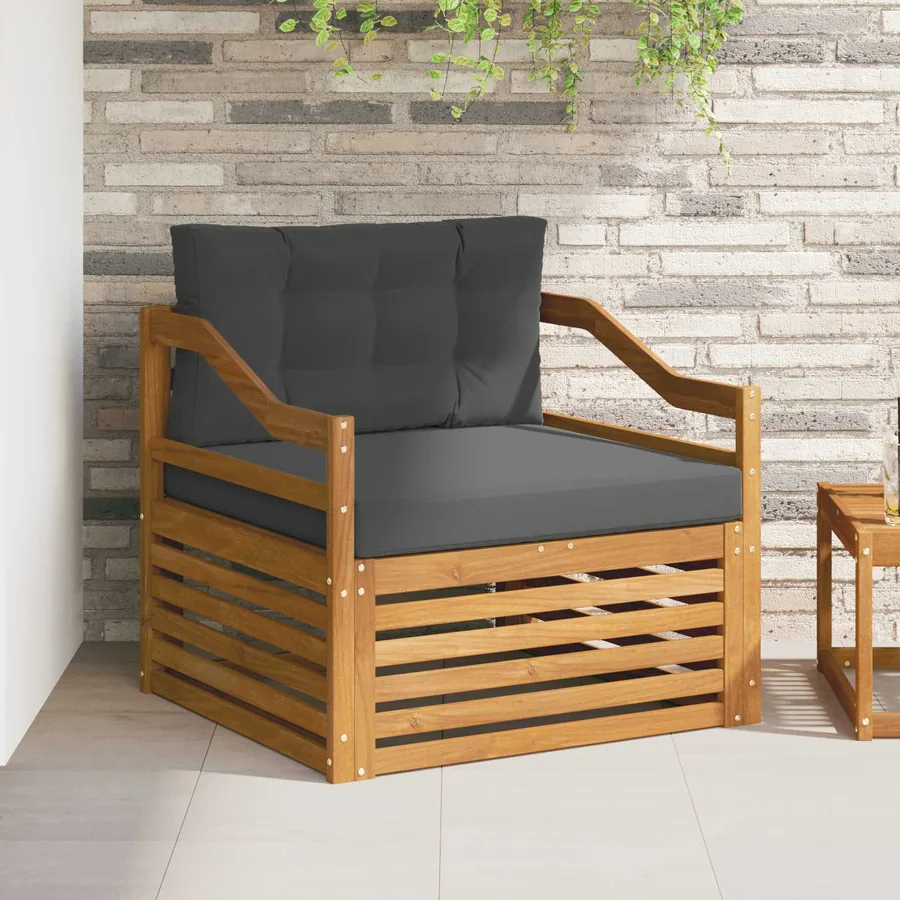 Ensemble de canapés d'extérieur Bois d'Acacia Massif Naturel
