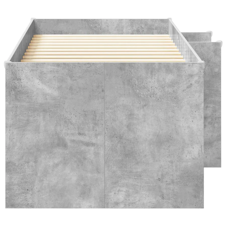 Cadre de Lit Élevé pour Enfants Gris béton 80 x 200 cm - 5
