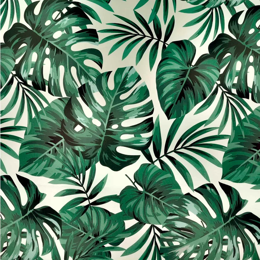Coussin de canapé d'extérieur 3 pcs Motif feuille Polyester - 9
