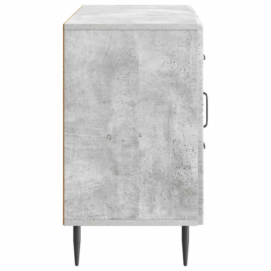 Buffet Gris béton 89 x 34,5 x 60 cm Bois d'ingénierie - 7