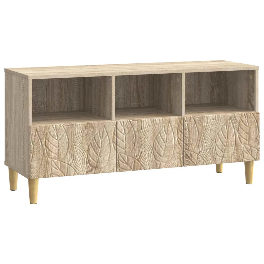 Meuble TV 102 x 34,5 x 50 cm Chêne Sonoma Bois d'ingénierie - 2