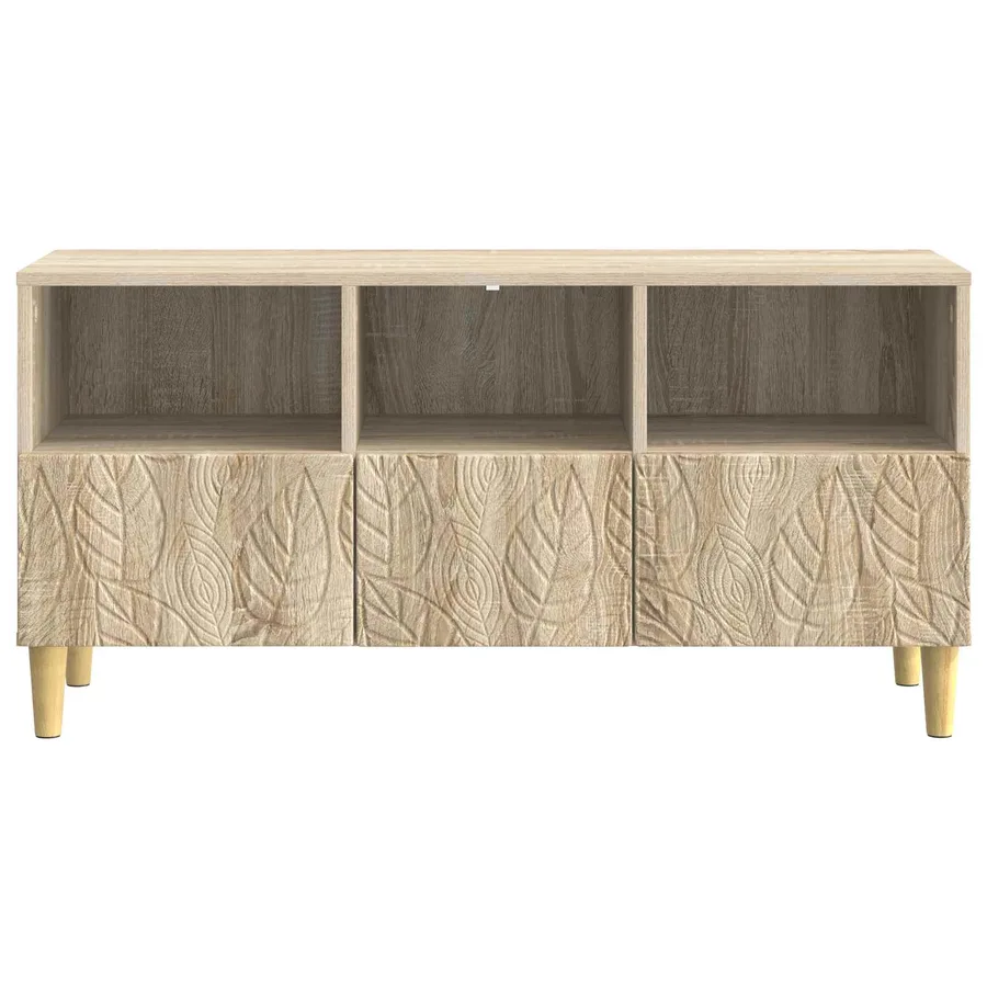 Meuble TV 102 x 34,5 x 50 cm Chêne Sonoma Bois d'ingénierie - 5