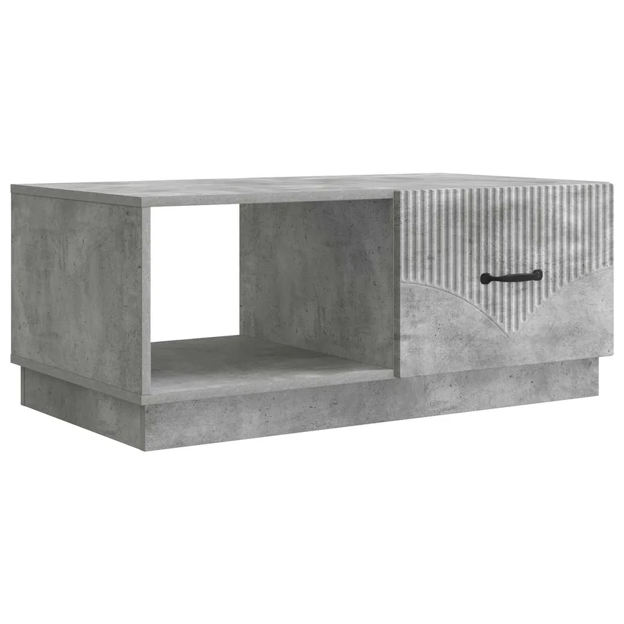 Table basse Gris béton 90 x 50 x 37 cm Bois d'ingénierie - 2