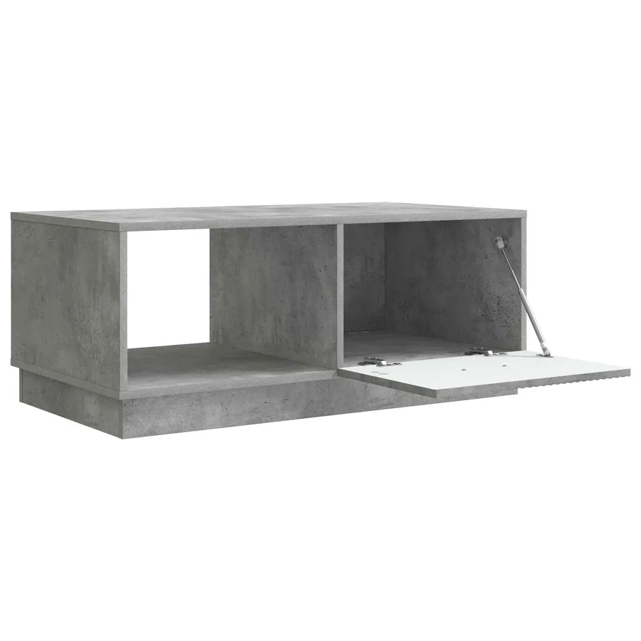 Table basse Gris béton 90 x 50 x 37 cm Bois d'ingénierie - 4