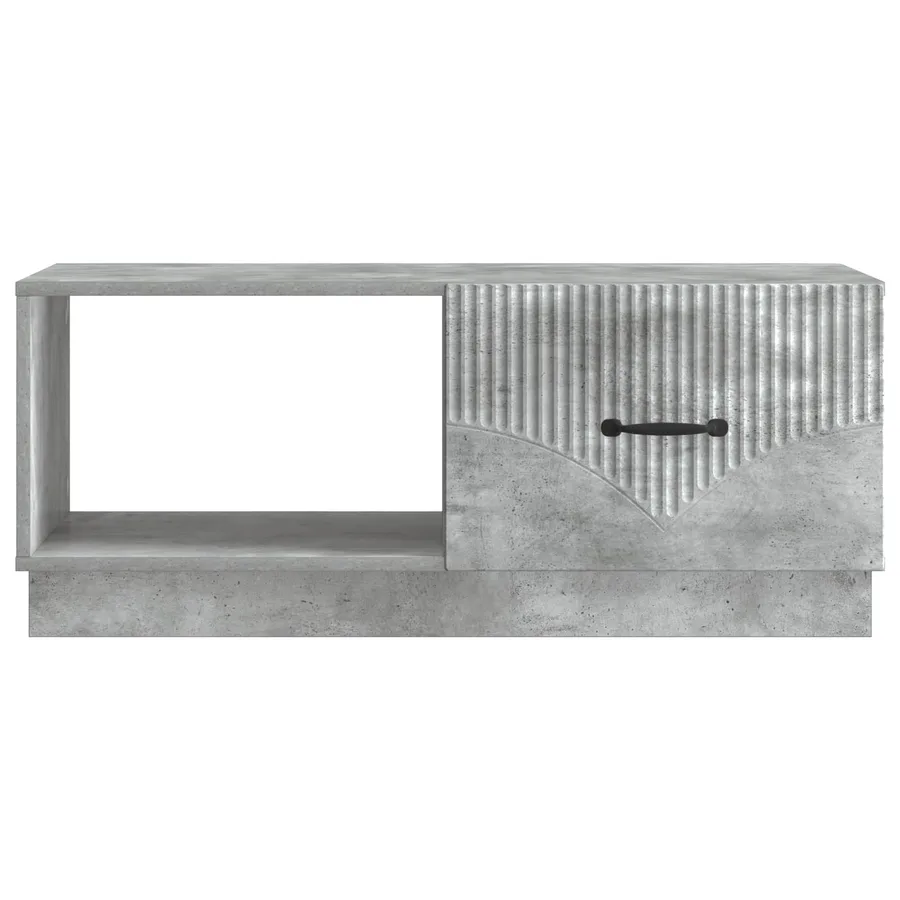 Table basse Gris béton 90 x 50 x 37 cm Bois d'ingénierie - 5