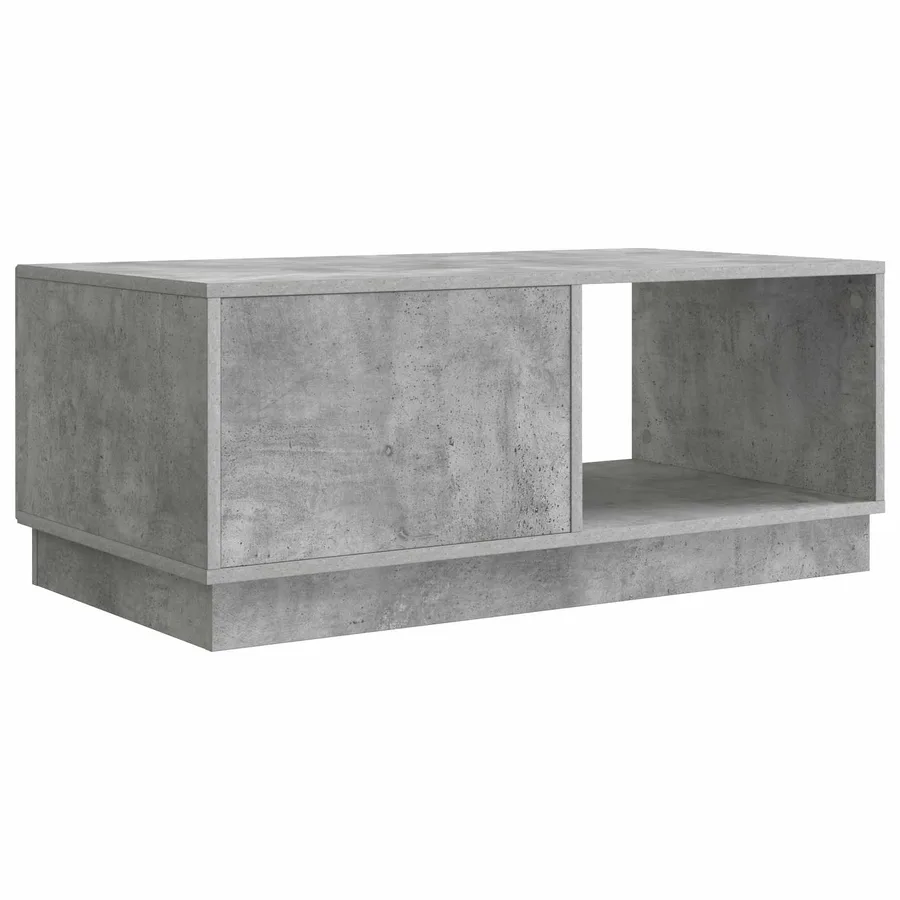 Table basse Gris béton 90 x 50 x 37 cm Bois d'ingénierie - 7