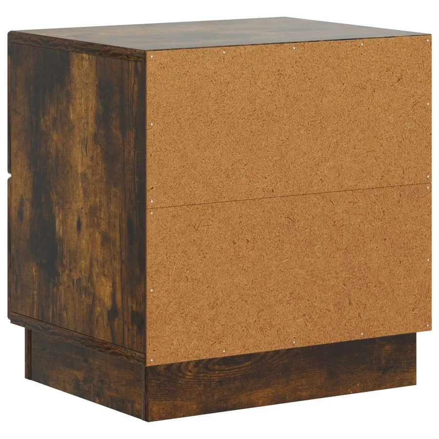 Cabinet de chevet avec tiroir Chêne fumé 43 x 34,5 x 44,5 cm - 7