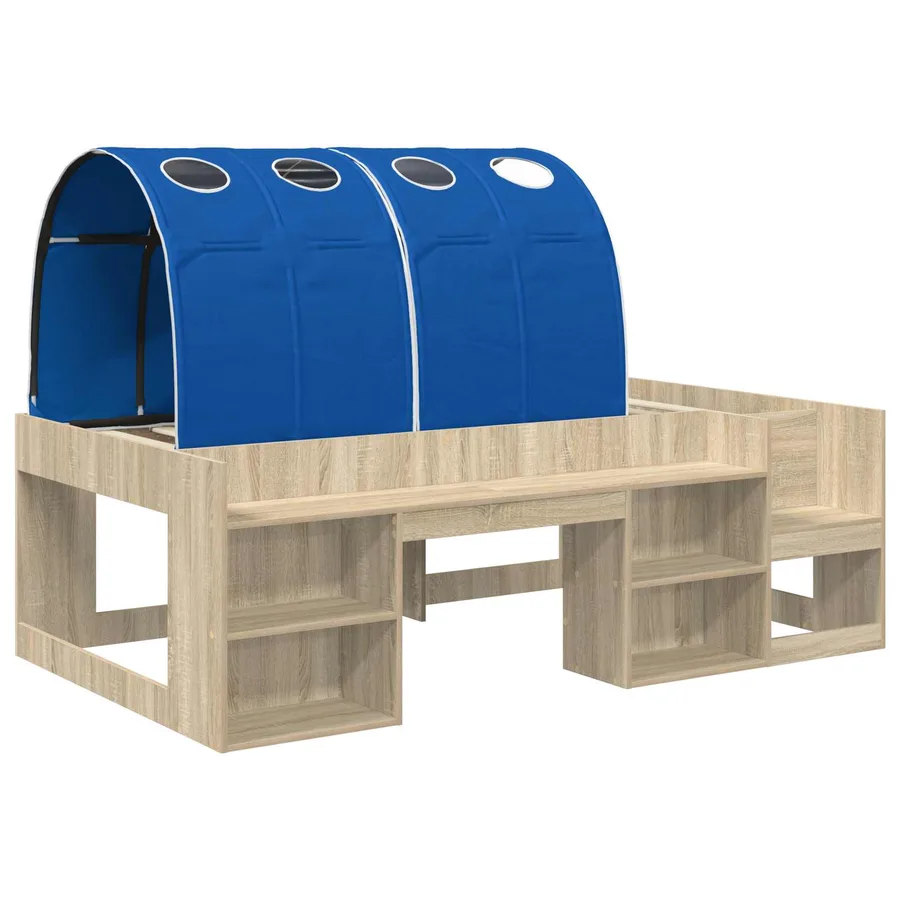 Lit avec Tunnel 3 pc Sonoma et Bleu Bois d'ingénierie - 3