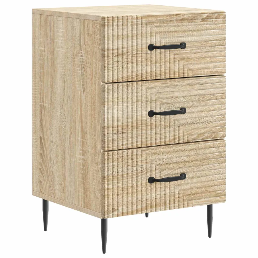 Cabinet de chevet avec tiroir Chêne Sonoma 43 x 41 x 66,5 cm - 2