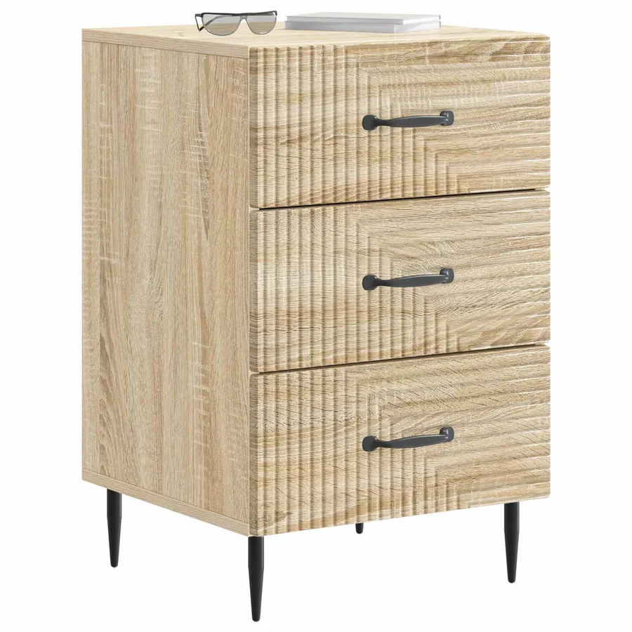 Cabinet de chevet avec tiroir Chêne Sonoma 43 x 41 x 66,5 cm - 3