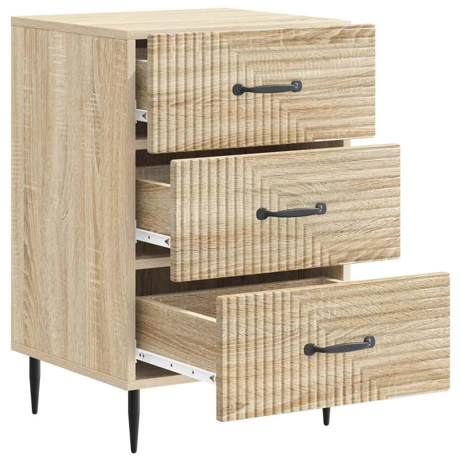 Cabinet de chevet avec tiroir Chêne Sonoma 43 x 41 x 66,5 cm - 4