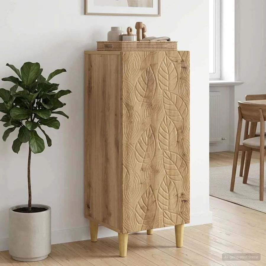 Buffet Chêne artisanal 33 x 34,5 x 90 cm Bois d'ingénierie
