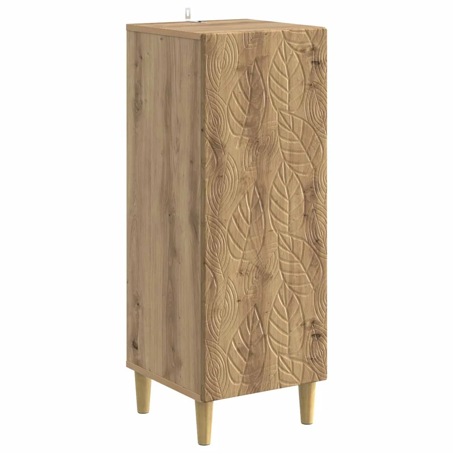 Buffet Chêne artisanal 33 x 34,5 x 90 cm Bois d'ingénierie - 2