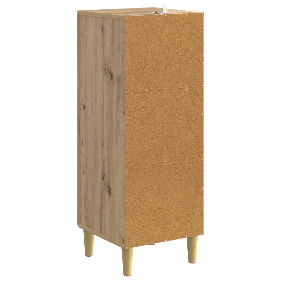 Buffet Chêne artisanal 33 x 34,5 x 90 cm Bois d'ingénierie - 7