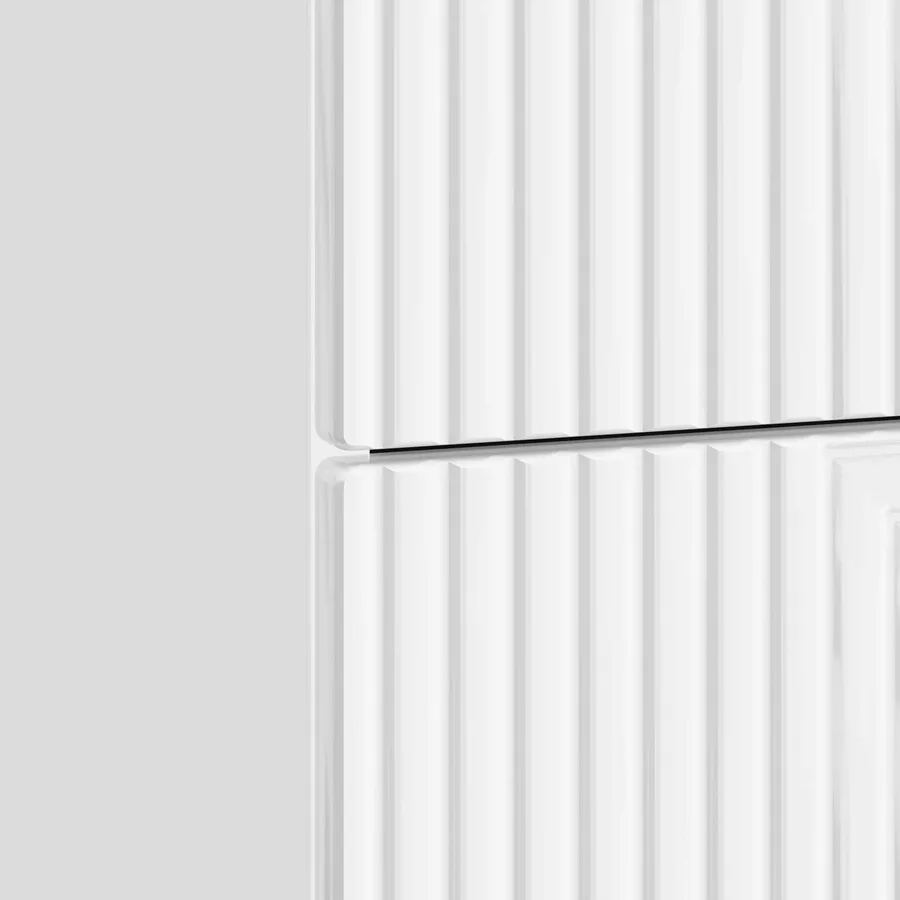 Cabinet de chevet 2 pcs Blanc brillant 43 x 34,5 x 47,5 cm - 8