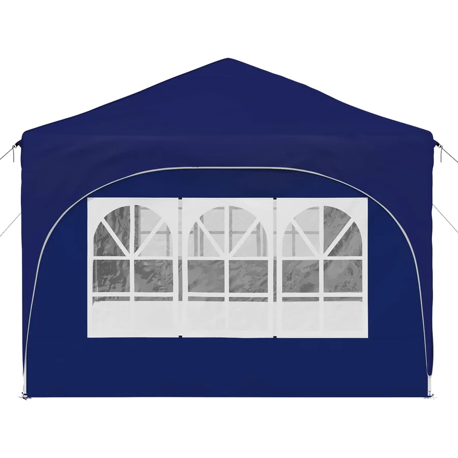 Tente de fête pop-up 575 x 288 x 245 cm Bleu Tissu Oxford - 6