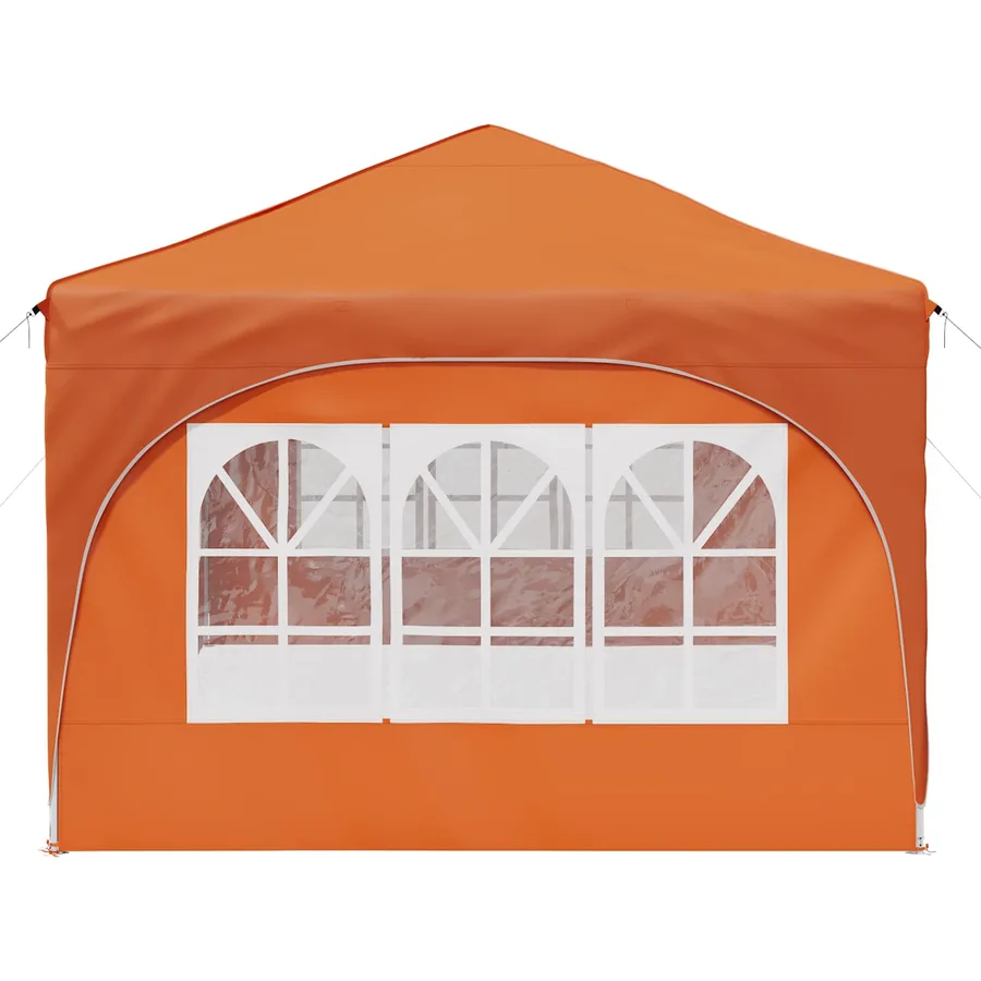 Tente de fête pop-up 575 x 288 x 245 cm Orange Tissu Oxford - 6