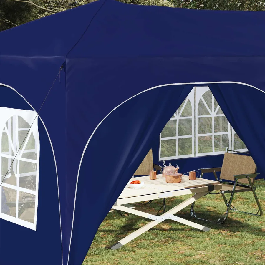 Tente de fête pop-up 575 x 288 x 245 cm Bleu Tissu Oxford - 3