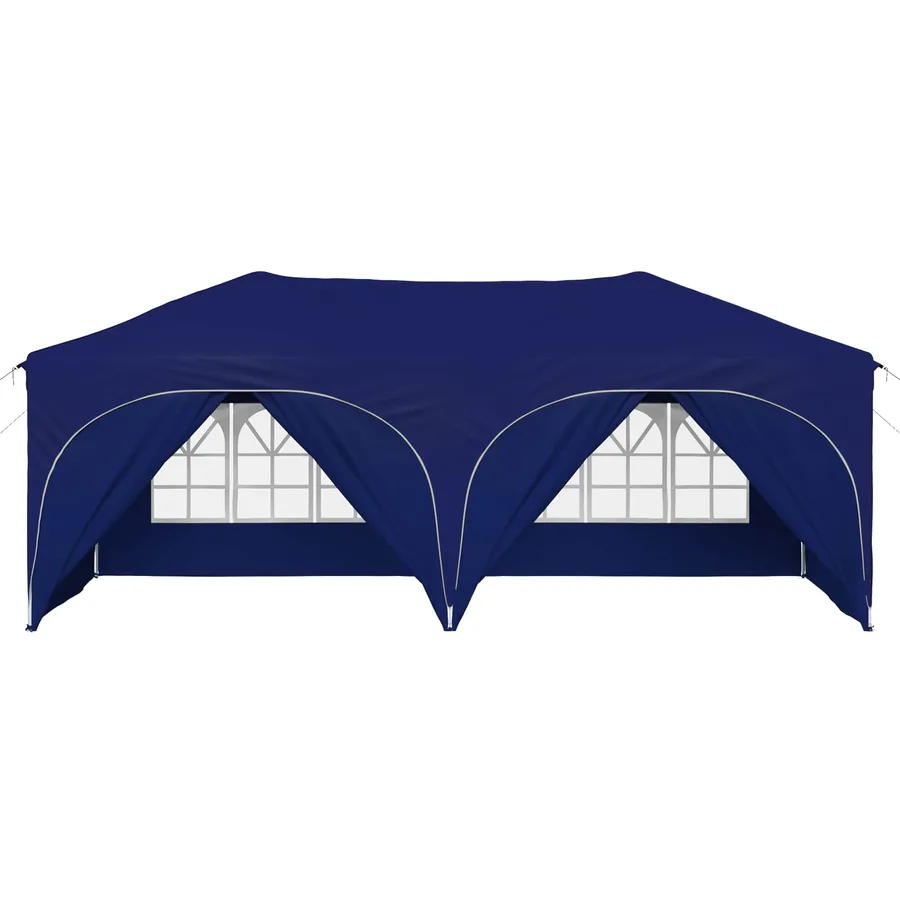 Tente de fête pop-up 575 x 288 x 245 cm Bleu Tissu Oxford - 6