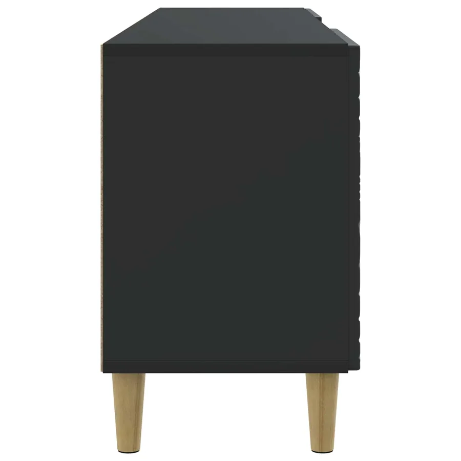 Meuble TV 102 x 34,5 x 50 cm Noir Bois d'ingénierie - 6