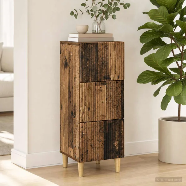 Armoire à tiroirs Bois ancien 33 x 34,5 x 90 cm