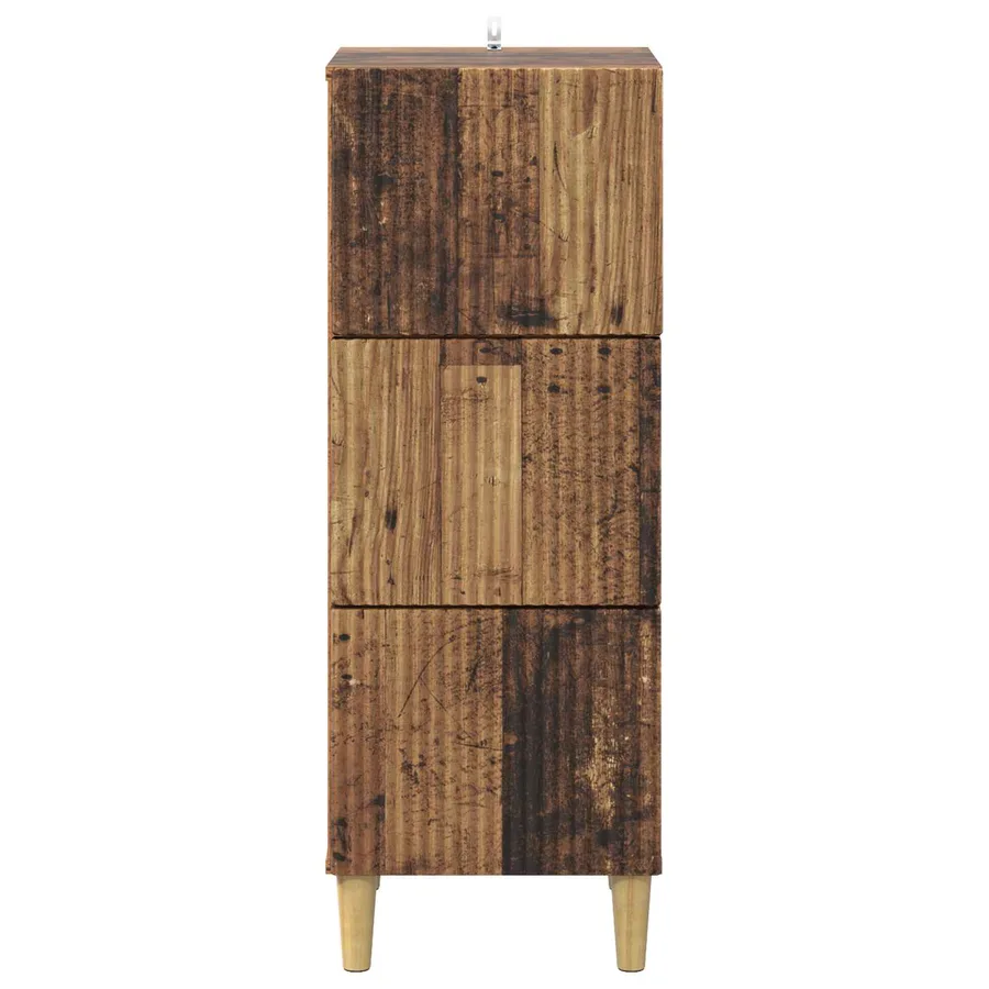 Armoire à tiroirs Bois ancien 33 x 34,5 x 90 cm - 6