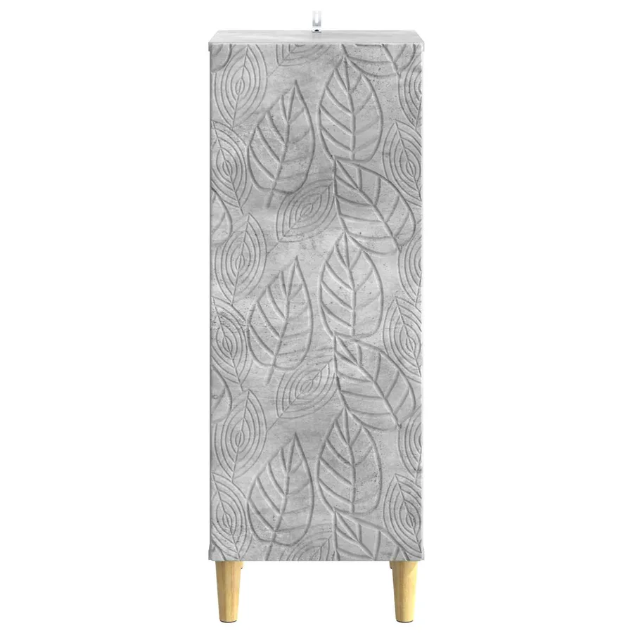 Buffet Gris béton 33 x 34,5 x 90 cm Bois d'ingénierie - 5