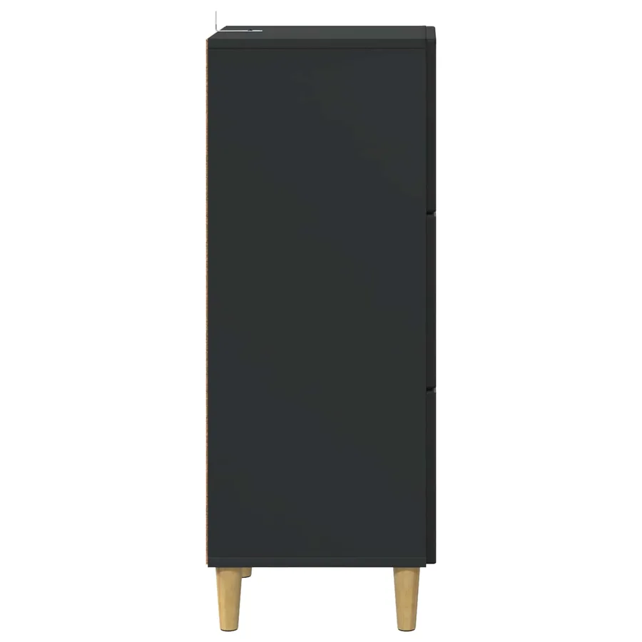Armoire à tiroirs Noir 33 x 34,5 x 90 cm Bois d'ingénierie - 7